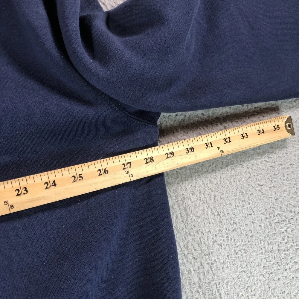 Vintage Carhartt Hoodie Mens Extra Lage Blue J149 Y2K Thermal Full Zip Workwear - Picture 12 of 13